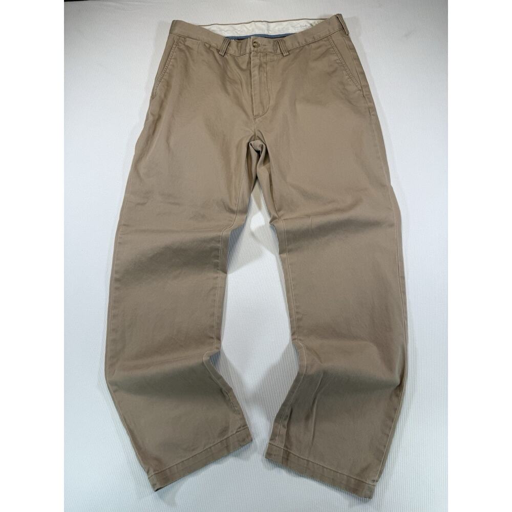 Polo Ralph Lauren Classic Fit Pants Mens 35x32 Khaki Stretch Chino